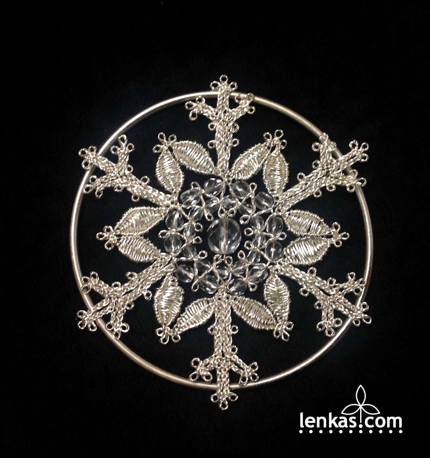 Snowflake Lace Pattern Snowflake Pattern & Tutorial for Wire Lace : Step-by-step - Etsy Canada