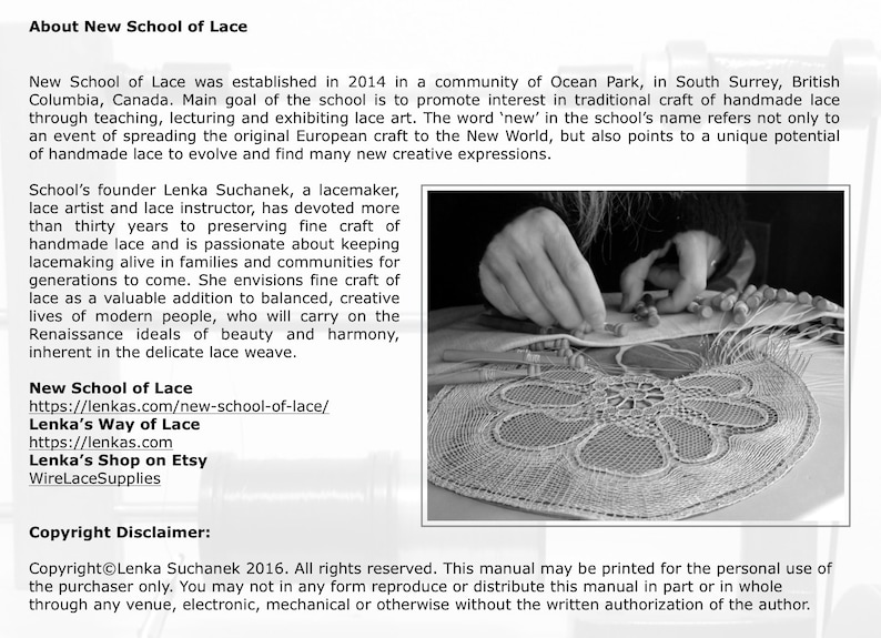 Wire Lacework Lenka's Introduction to Bobbin Lace in Wire: Step-by-Step Manual 25 pages with 77 photographs PDF Instant Download image 6