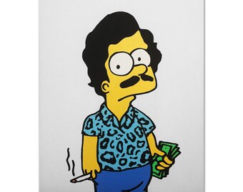 Nike Air Force One 1 Original Custom Shoes Simpsons Escobart Nike Air Force One 1 Original Custom Shoes Simpsons Escobart