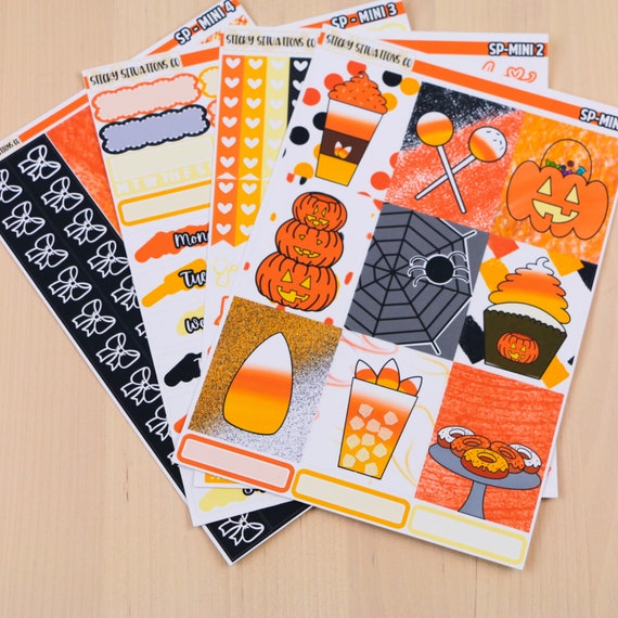 Spooky Juice Vertical Weekly Planner Sticker Kit Paper, Party & Kids ...