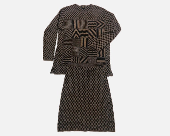 RARE Fendi SWEATER Size42 SKIRT Size40 Two Piece Set Etsy