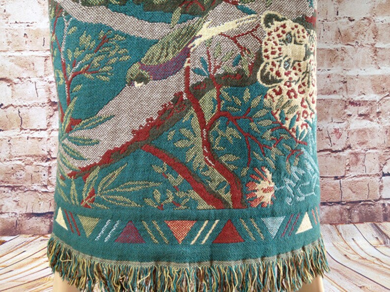 1980s Vintage Tapestry Blanket Long Coat Etsy