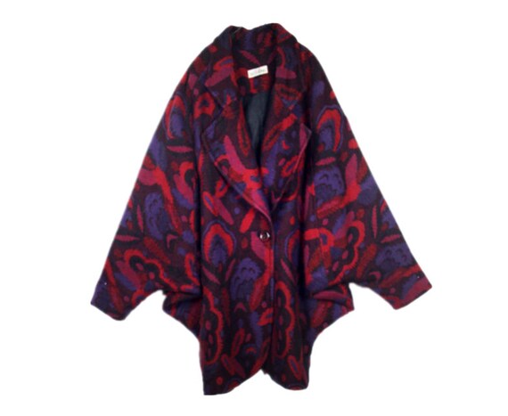 80‘s Vintage / OVERSIZED/dolman sleeve wool coat