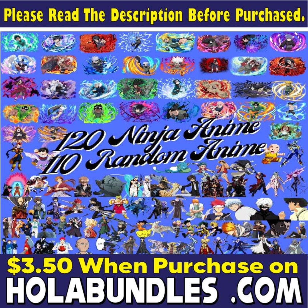120 Shinobi and Random Anime Clipart Digital, PNG Transparent ...