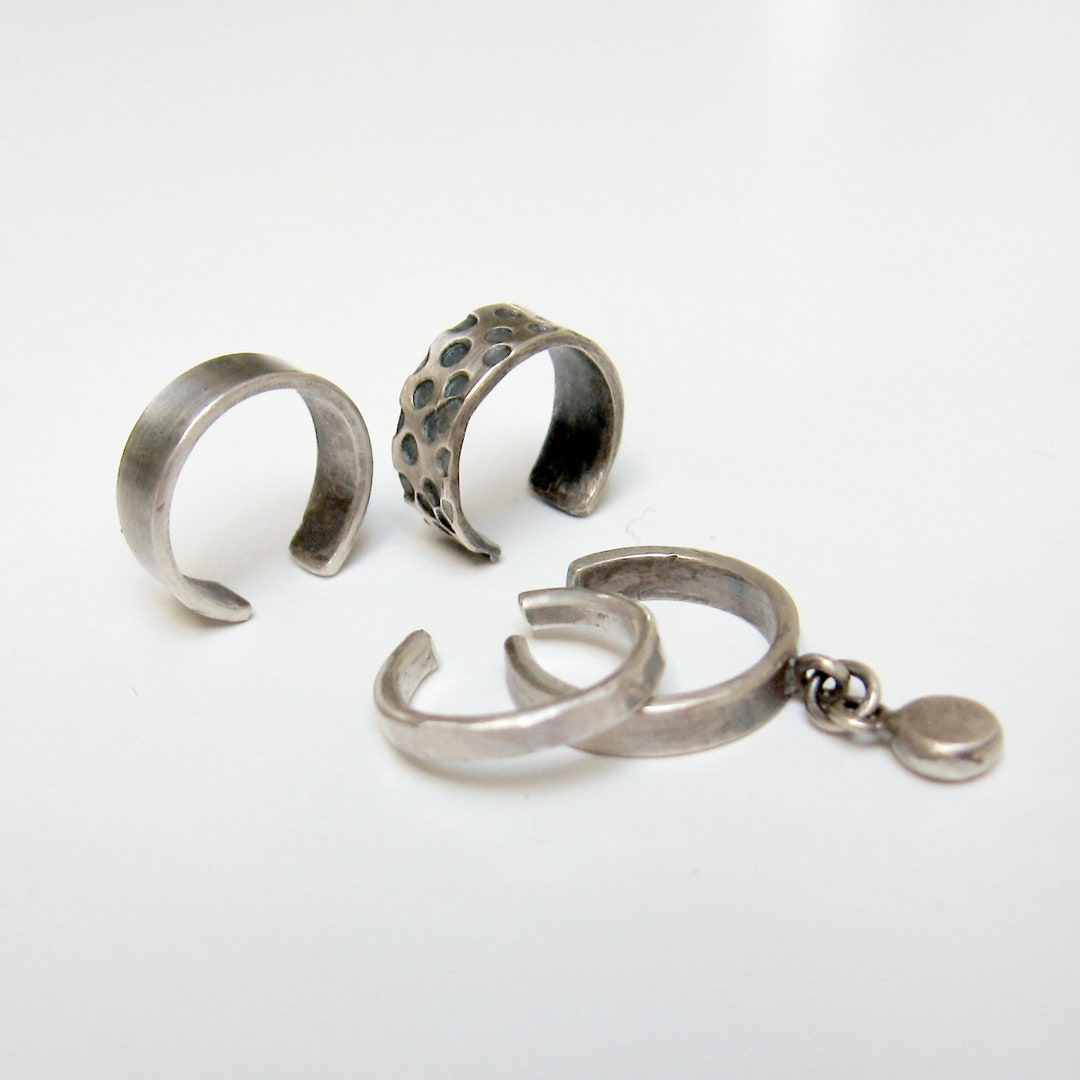 Orecchini Geometrici In Argento 925 Placcato Oro 14K - Cerchi Piccoli Anallergici, Gioielli A Polsino Per Donna
