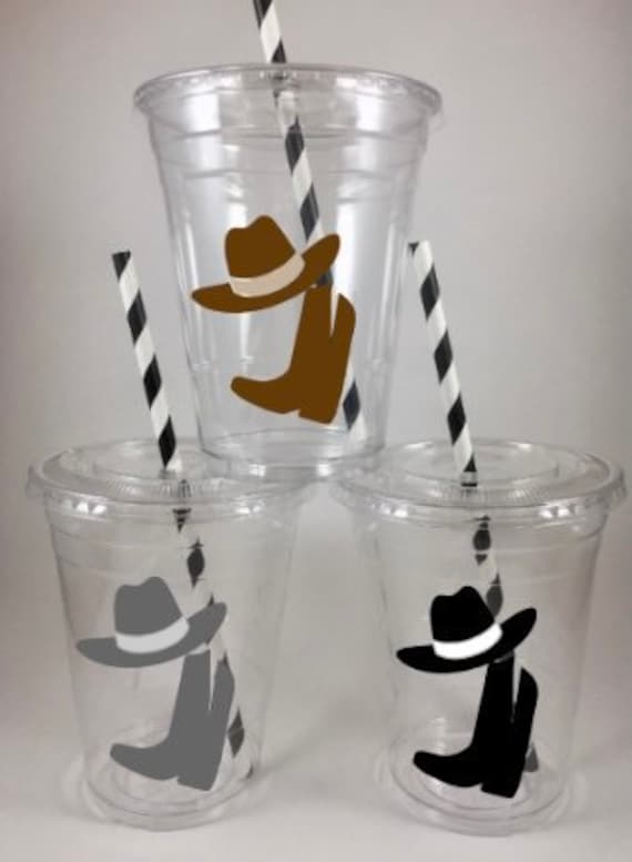 Cowboy Party Cups Birthday SET/12 Favor Food Bowls Ice Cream Western Rodeo Horse 