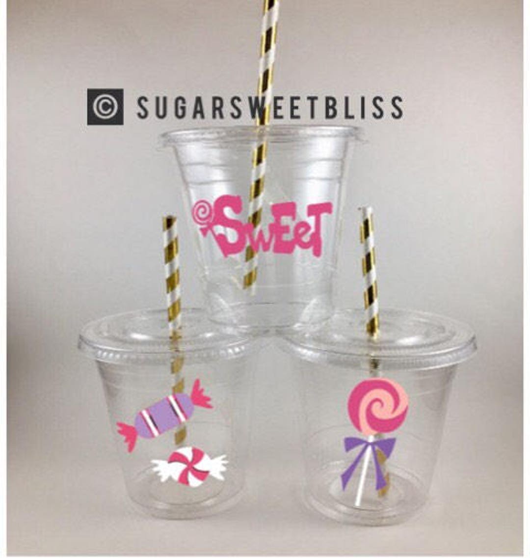 CANDY PARTY CUPS Sweet Shop Birthday Shoppe Favor Cup Favors Etsy