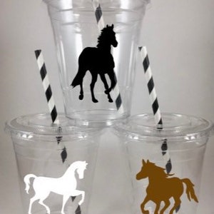 Horse Party Cups Birthday Disposable All colors available Horses