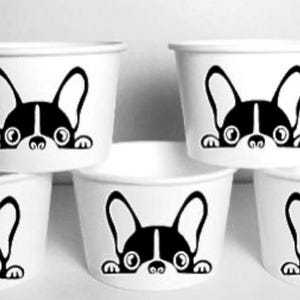 Frenchie Birthday Cups Treat Party Favors Cup Ice Cream Food French Bulldog