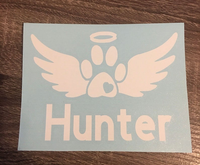Pet Memorial Decal Sticker Paw Print Wings Personalized Custom Etsy pet-memorial-decal-sticker-paw-print-wings-personalized-custom-etsy