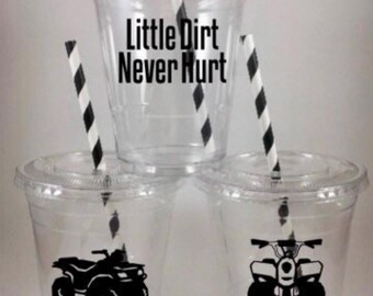 ATV 4 Wheeler SET Party Cups AND Treat Cups Four Wheeler Wheel