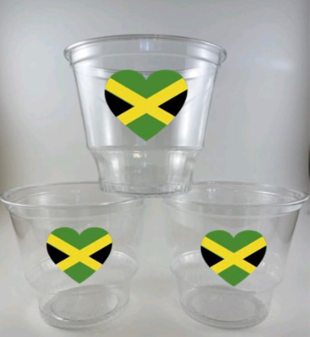 Jamaica PARTY CUPS Birthday Punch Drinks Dessert Ice Cream Food Favors
