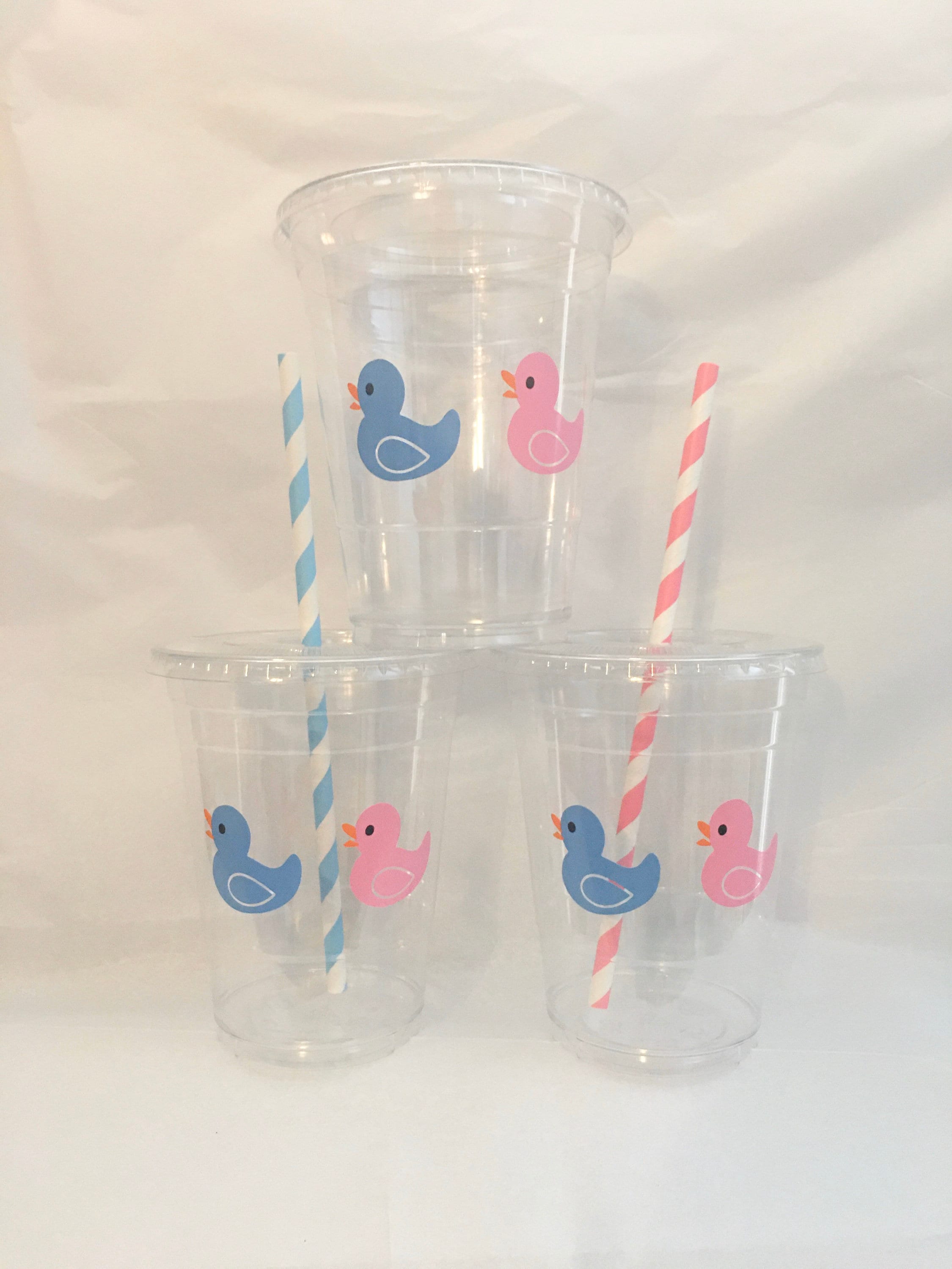 Baby Duck PARTY CUPS Rubber Ducky Shower Or Gender Reveal For | Etsy