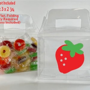 Strawberry PARTY BOXES Empty Birthday Favors Candy Treat You Fill Strawberries