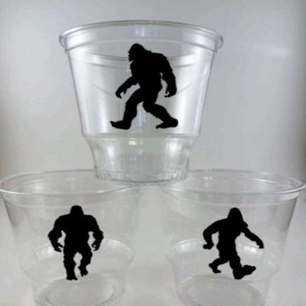 Bigfoot PARTY CUPS Birthday Punch Drinks Dessert Ice Cream Food Favors