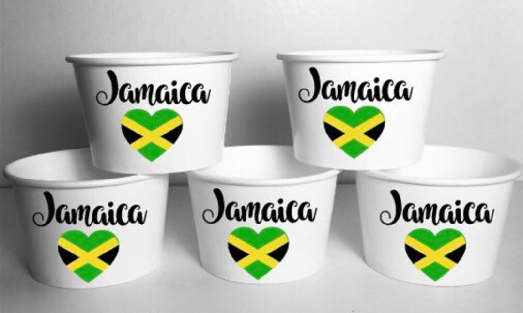 Jamaica PARTY Cups Birthday Food Treat Favors Bowl Cup Jamaican Etsy