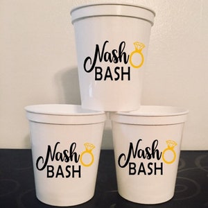 Nash Bash Party Cups Bridesmaids Cups Bridesmaid Party Cups Etsy Nash Bash Party Cups Bridesmaids Cups Bridesmaid Party Cups Etsy