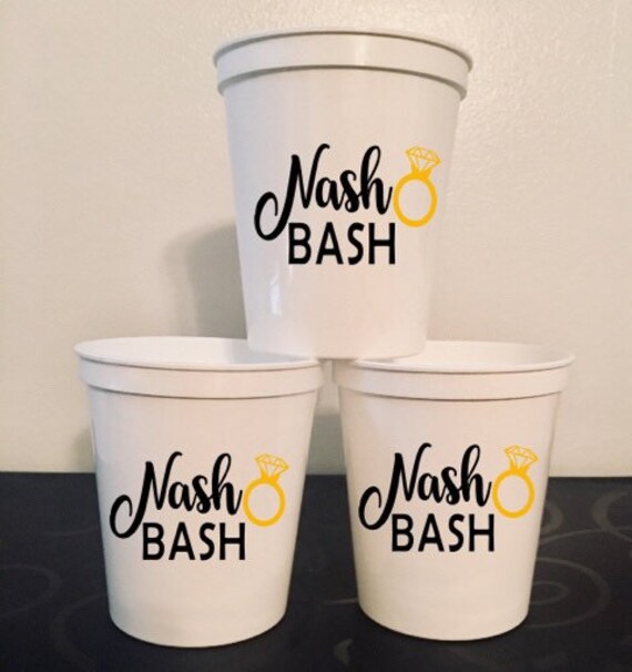 Nash Bash Party Cups Nashville Bachelorette Cup Set Custom Etsy 日本