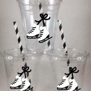 Ice Skate PARTY CUPS Skating Birthday Personalized Skates