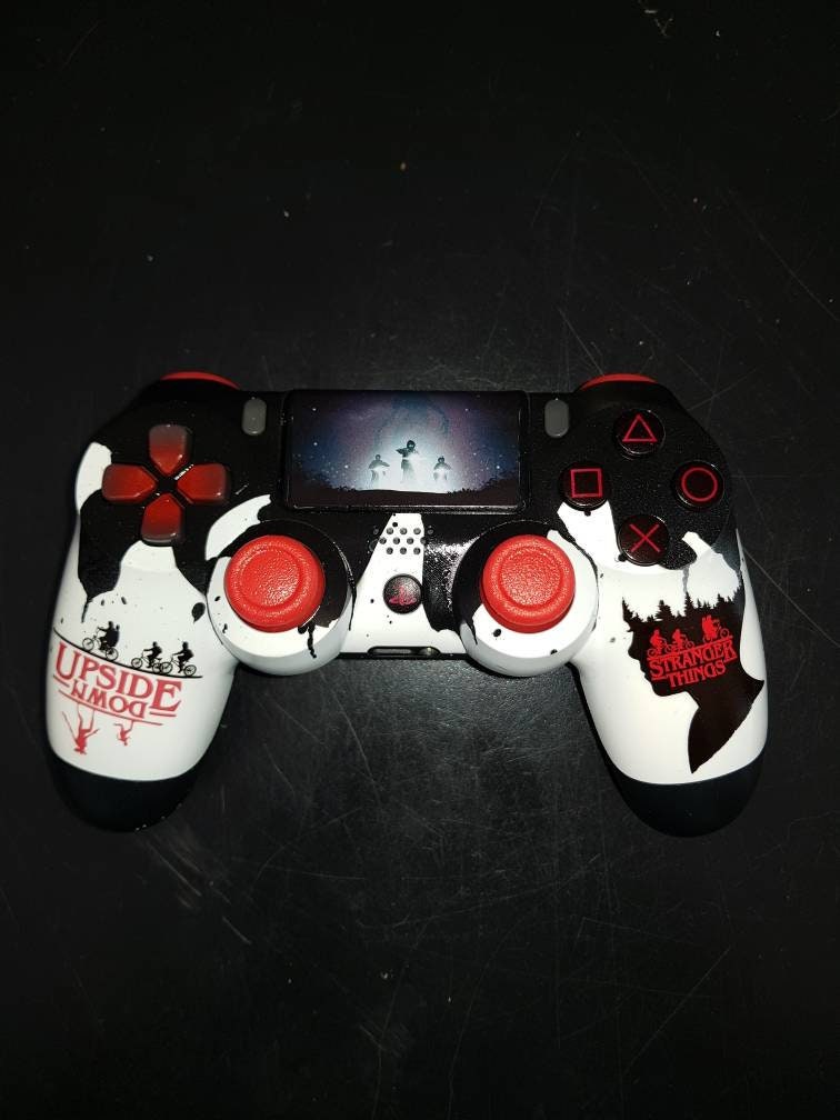 Stranger Things Custom Ps4 Controller Etsy Stranger Things Custom Ps4 Controller Etsy