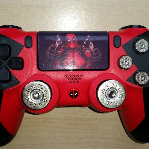 Custom Deadpool Custom PS4 controller