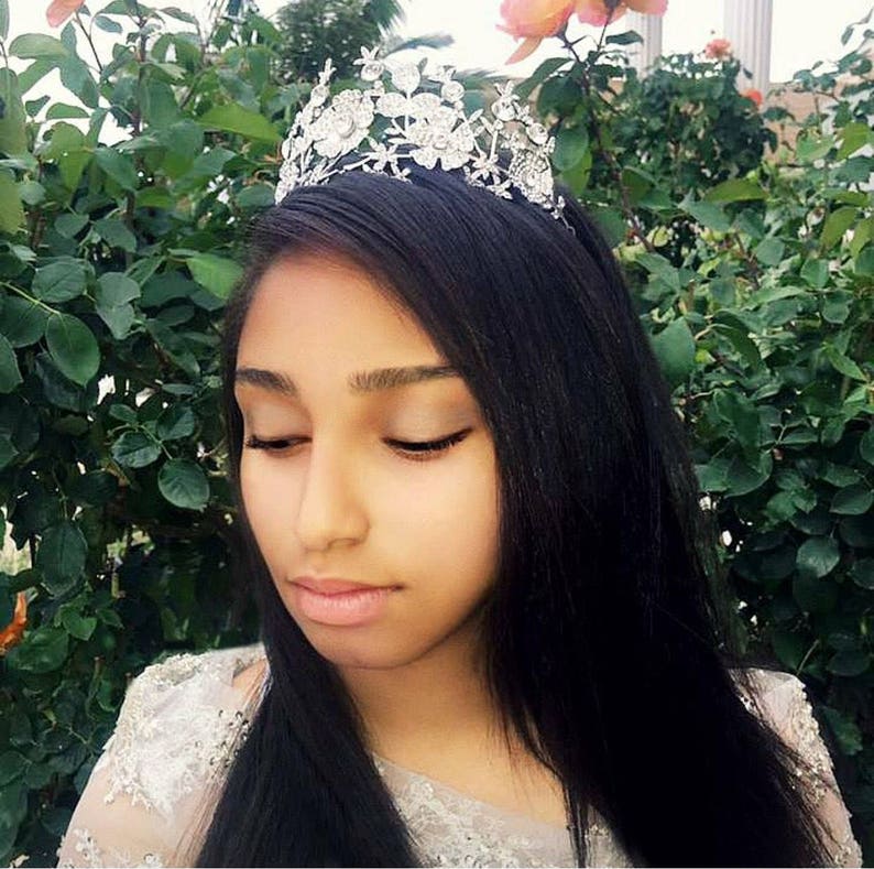 Crystal-Encrusted Bridal Headpiece Tiara Duchess