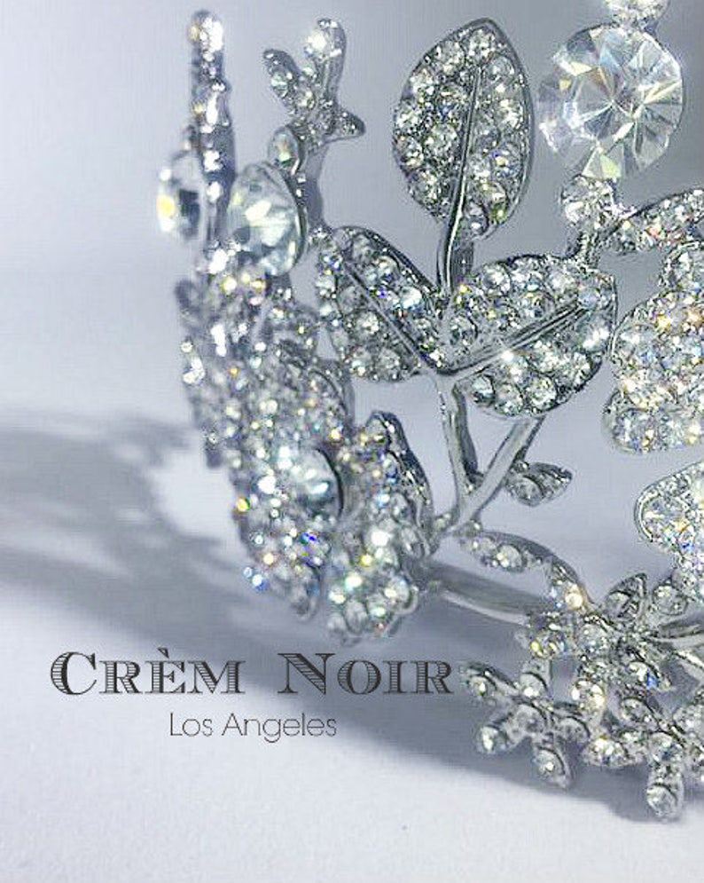 Crystal-Encrusted Bridal Headpiece Tiara Duchess