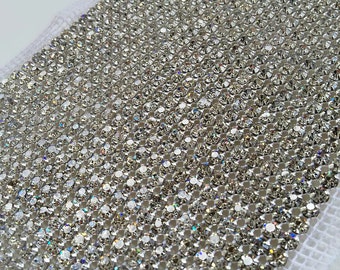 Rhinestone Banding Crystal Trim - 24 row 1 Yard Wedding Cake Bridal Sash