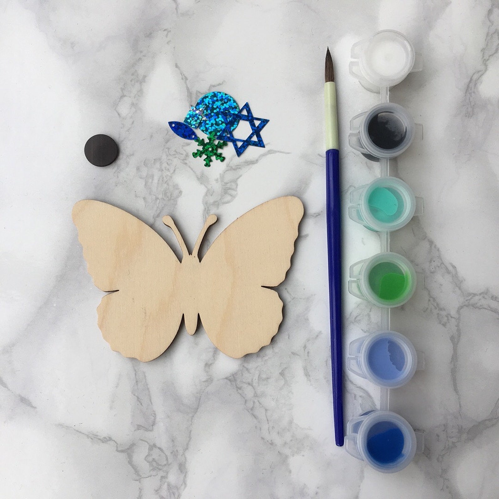 Butterfly Craft Kit Children's Craft Kit Kids Activity Etsy