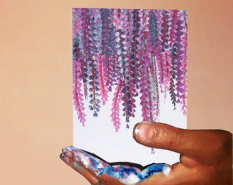 Greeting Cards - Blank Cards - Japanise Wisteria 6pack