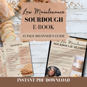 Low Maintenance Sourdough Ebook | Beginner Sourdough Guide (PDF Download)