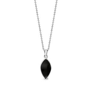 Sterling Silver Whitby Pointed Pear Drop Pendant