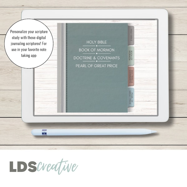 LDS Digital Journaling Scriptures | Book of Mormon | Doctrine and Covenants | Old Testament | New Testament | Pearl of Great Price |