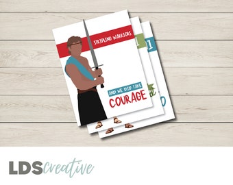 Book of Mormon Hero Posters | The Church of Jesus Christ of Latter-Day Saints | Book of Mormon | Instant Download | Come Follow Me