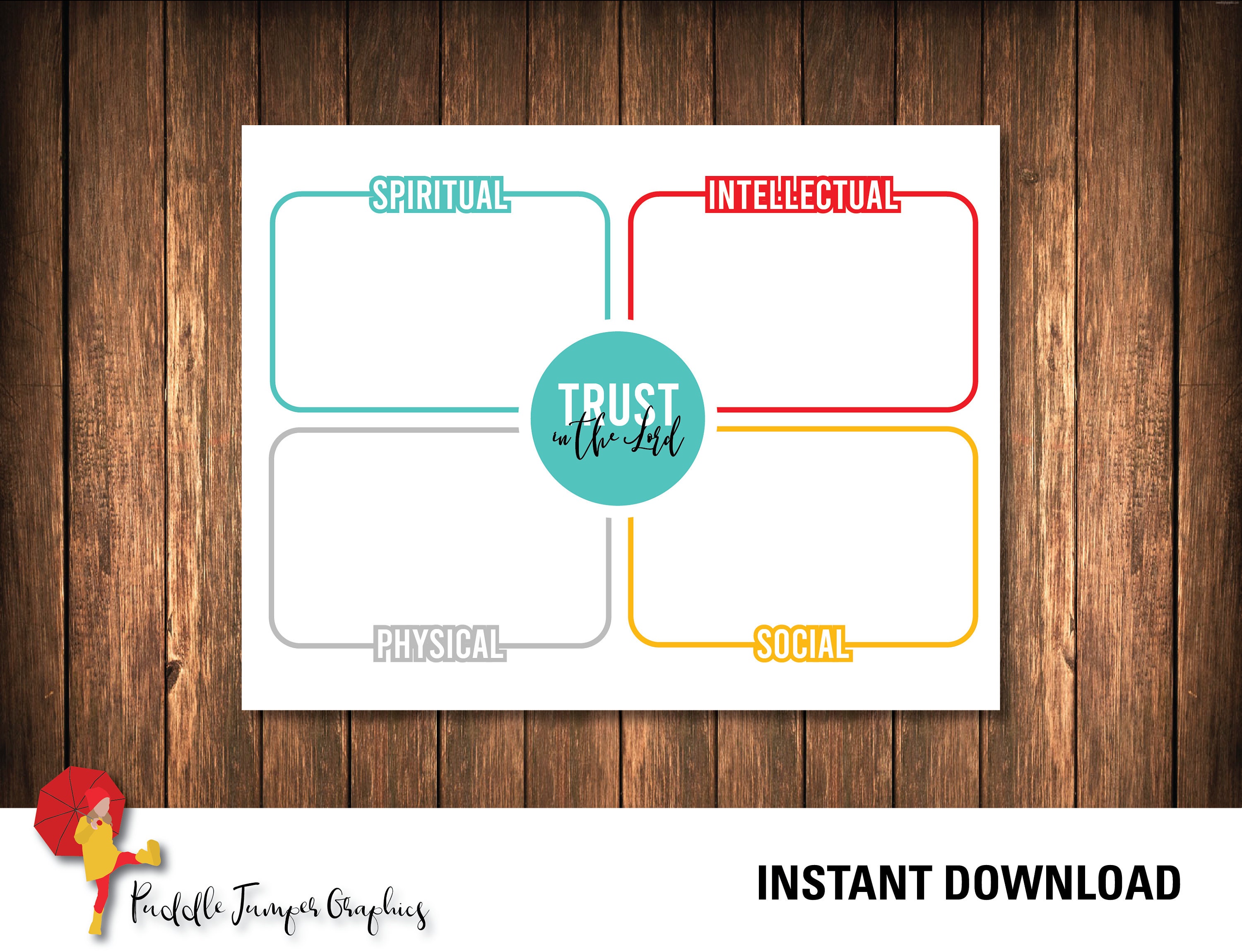 LDS Youth Goal Chart | Come Follow Me Printable (instant Download) - Etsy