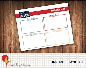 Come Follow Me Goal Chart | LDS Youth | Church of Jesus Christ of Latter-Day Saints | I will go and do | Instant download