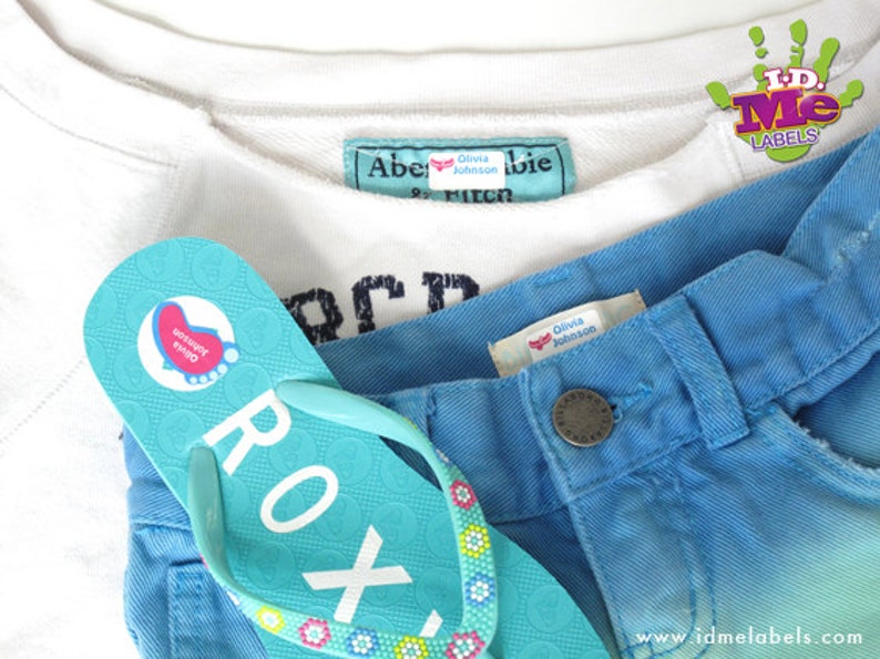 Waterproof Name Labels For Kids Summer Camp Personalized Etsy