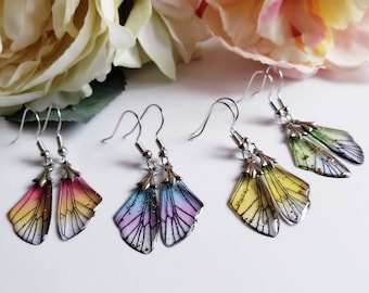 Fairy butterfly wing earrings Cosplay faerie earrings