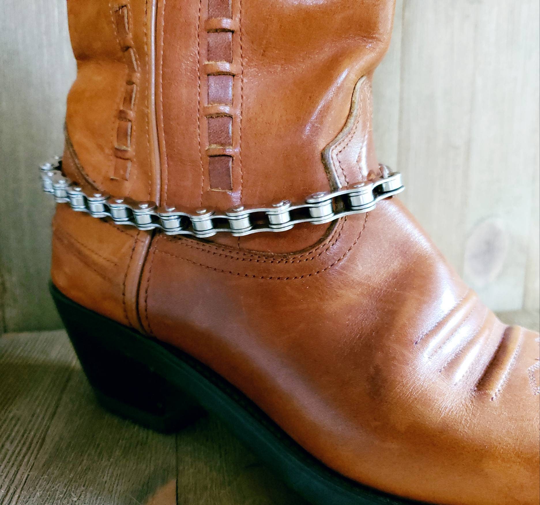 biker boots with jewels