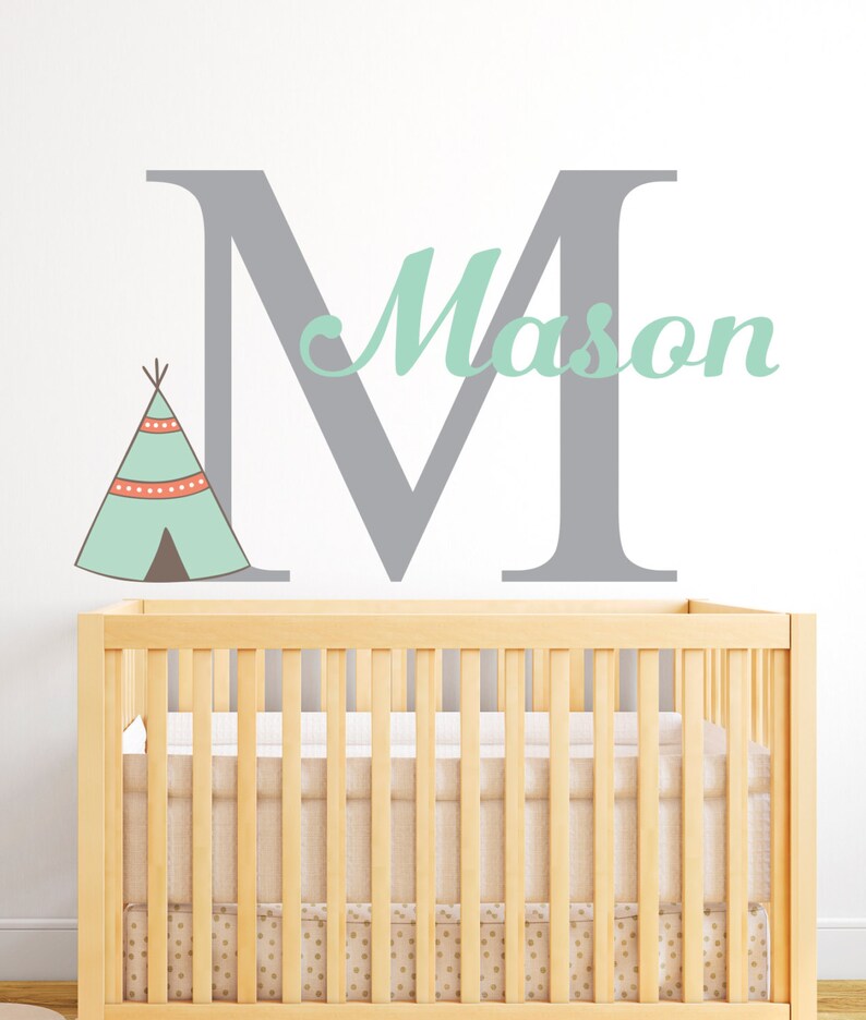 Name Wall Decal Tee Nursery Baby Room Tribal - Wall Decals For Baby Room Name Wall Decal Tee Nursery Baby Room Tribal - Wall Decals For Baby Room