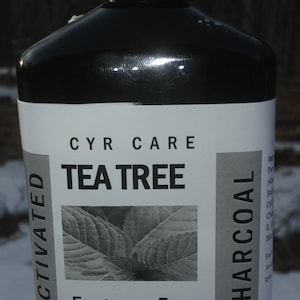 Tea tree facial cleanser-detox soap-tea tree activated charcoal soap-natural facial soap-deep pore cleanser-fragrance free facial cleanser image 1
