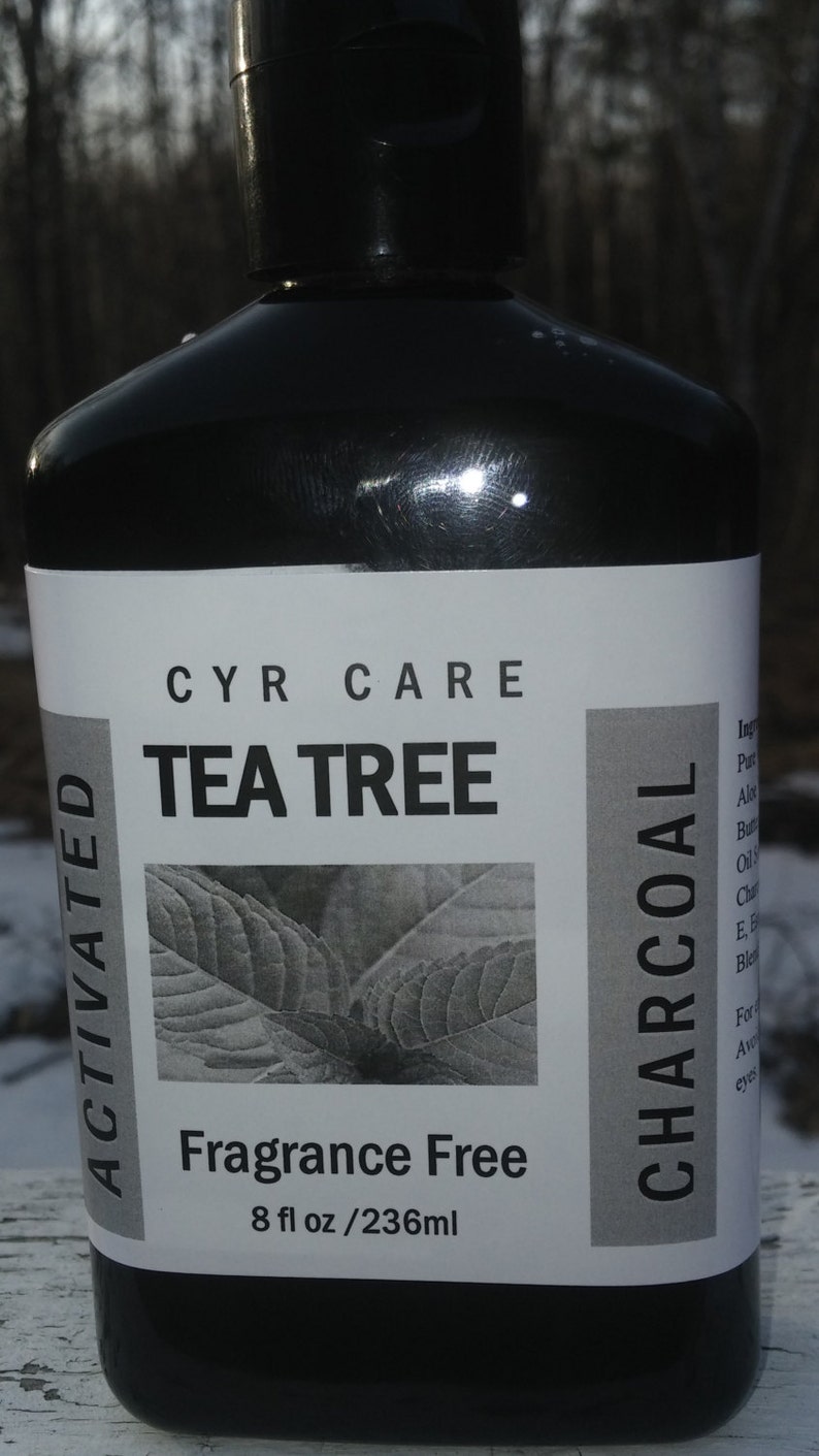 Tea tree facial cleanser-detox soap-tea tree activated charcoal soap-natural facial soap-deep pore cleanser-fragrance free facial cleanser image 5