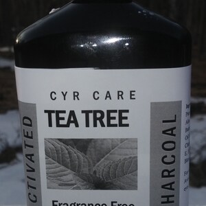 Tea tree facial cleanser-detox soap-tea tree activated charcoal soap-natural facial soap-deep pore cleanser-fragrance free facial cleanser image 2