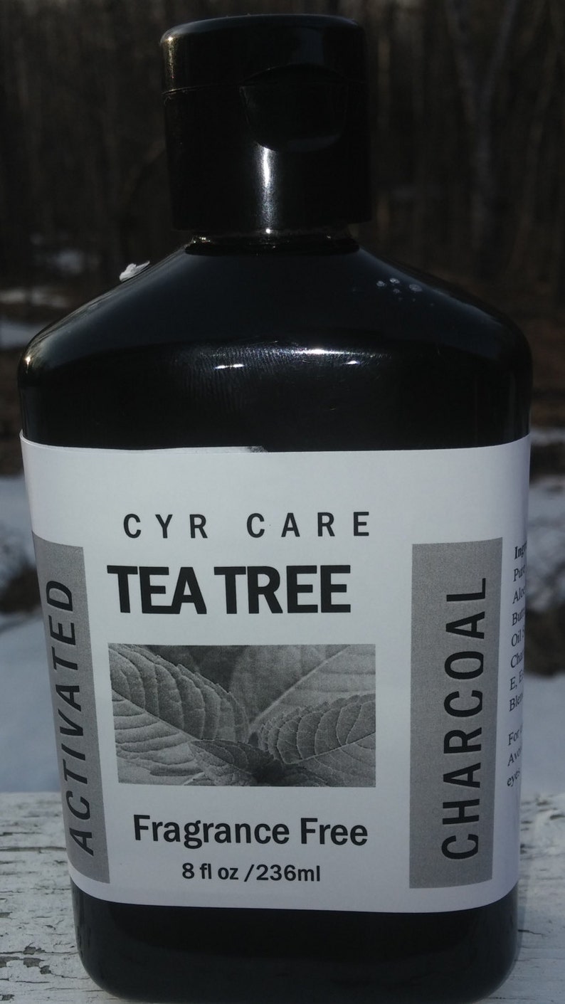 Tea tree facial cleanser-detox soap-tea tree activated charcoal soap-natural facial soap-deep pore cleanser-fragrance free facial cleanser image 3