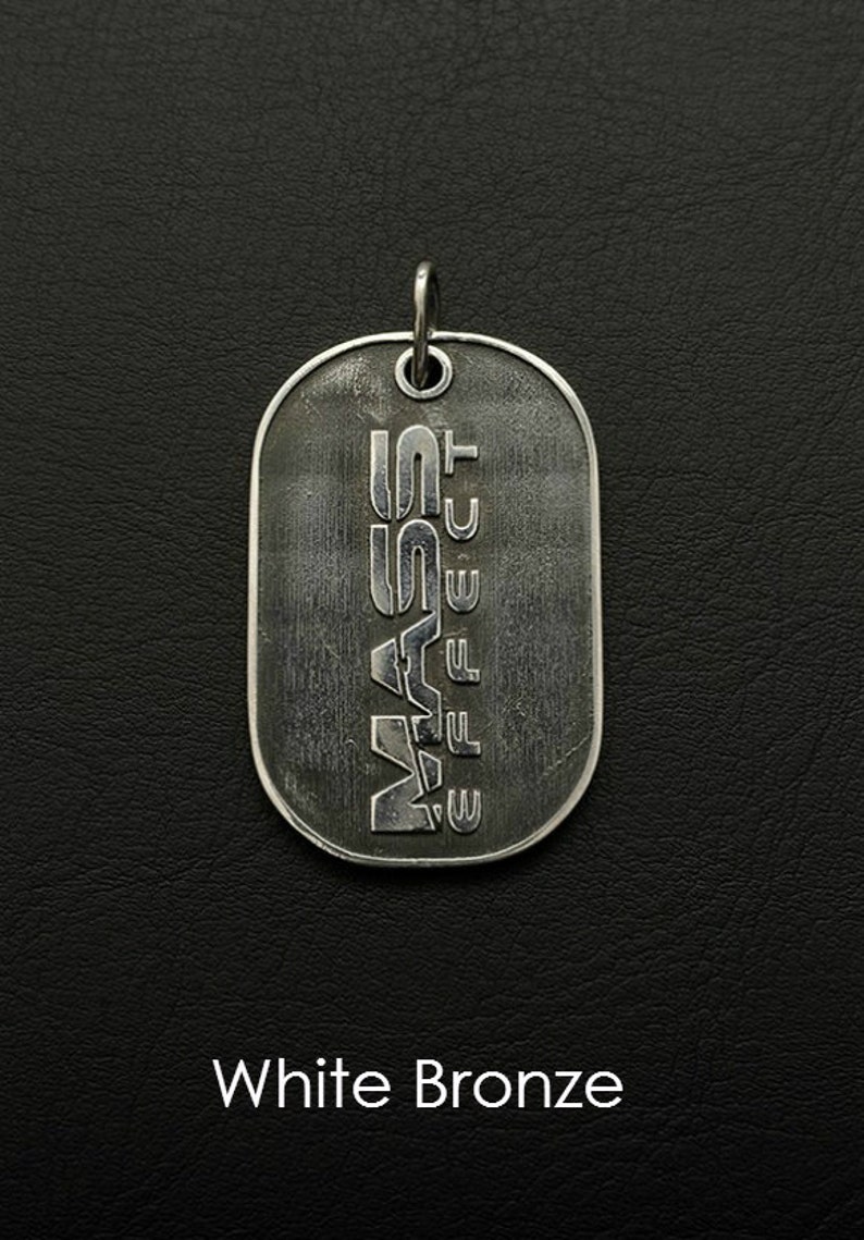 Dog tag inspired by the Mass Effect game Etsy