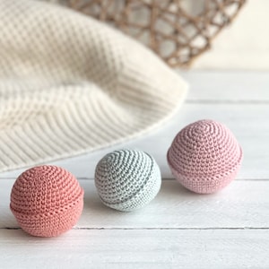 Crochet Sensory Balls: Montessori Educational Toy, Set of 3