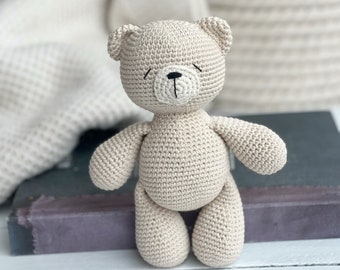 Teddy, Baby Girl, Baby Boy, Welcome Baby Gift, Crochet Teddy, Baby Shower Gift, New Mom Gift, Baby Gift, Toddler Gift