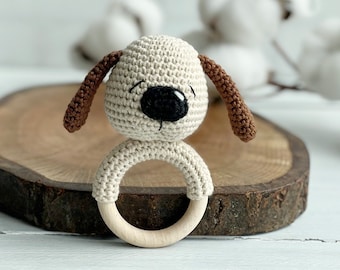 Baby Rattle, Dog rattle, New Mom Gift