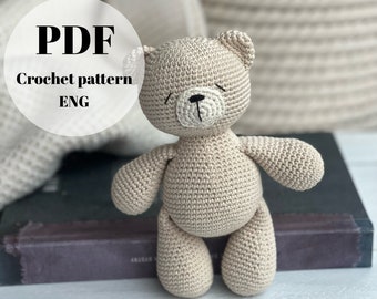 Crochet Teddy Patern, Digital Product, PDF Crochet Toy Pattern
