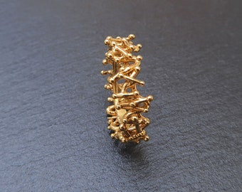 Eternity Yellow Gold Ring Solid 18k Gold Ring, Statement Ring, 18k Gold Rings for Women, 18k Gold Jewelry